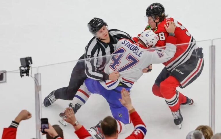 Тафгай “Філи” кинув опонента на лід, колотнеча забіяк “Монреаля” і “Чикаго”: бійки вечора НХЛ