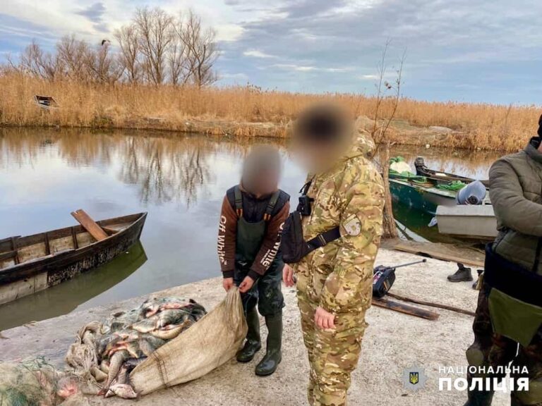 На Одещині рибалки незаконно наловили риби на 1,5 мільйона гривень