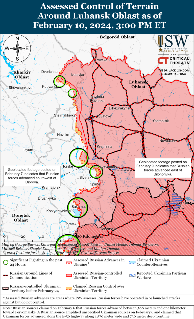 ЗСУ просунулися під Роботиним, а окупанти наступають біля Кремінної та Авдіївки: карти ISW