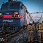 На Одещині спалахнув електровоз: чи є постраждалі (фото)