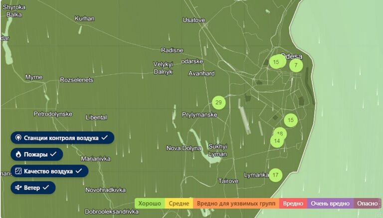 Одеське повітря назвали одним із найчистіших в Україні