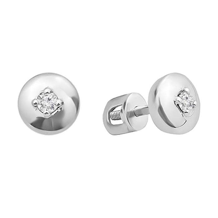 Срібні сережки з діамантами – красиво та аристократично