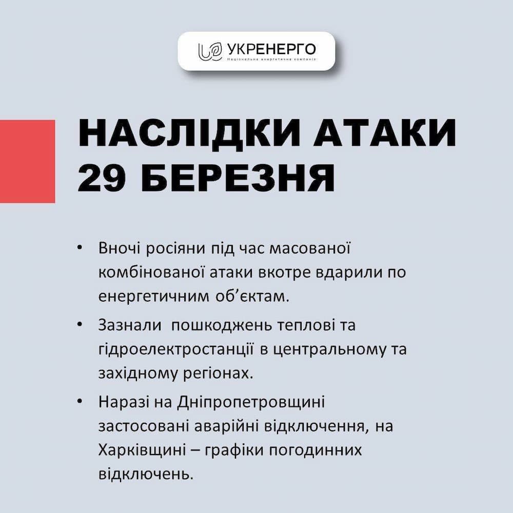 Війна, день 765-й: вночі росія знову масово атакувала українську енергетику