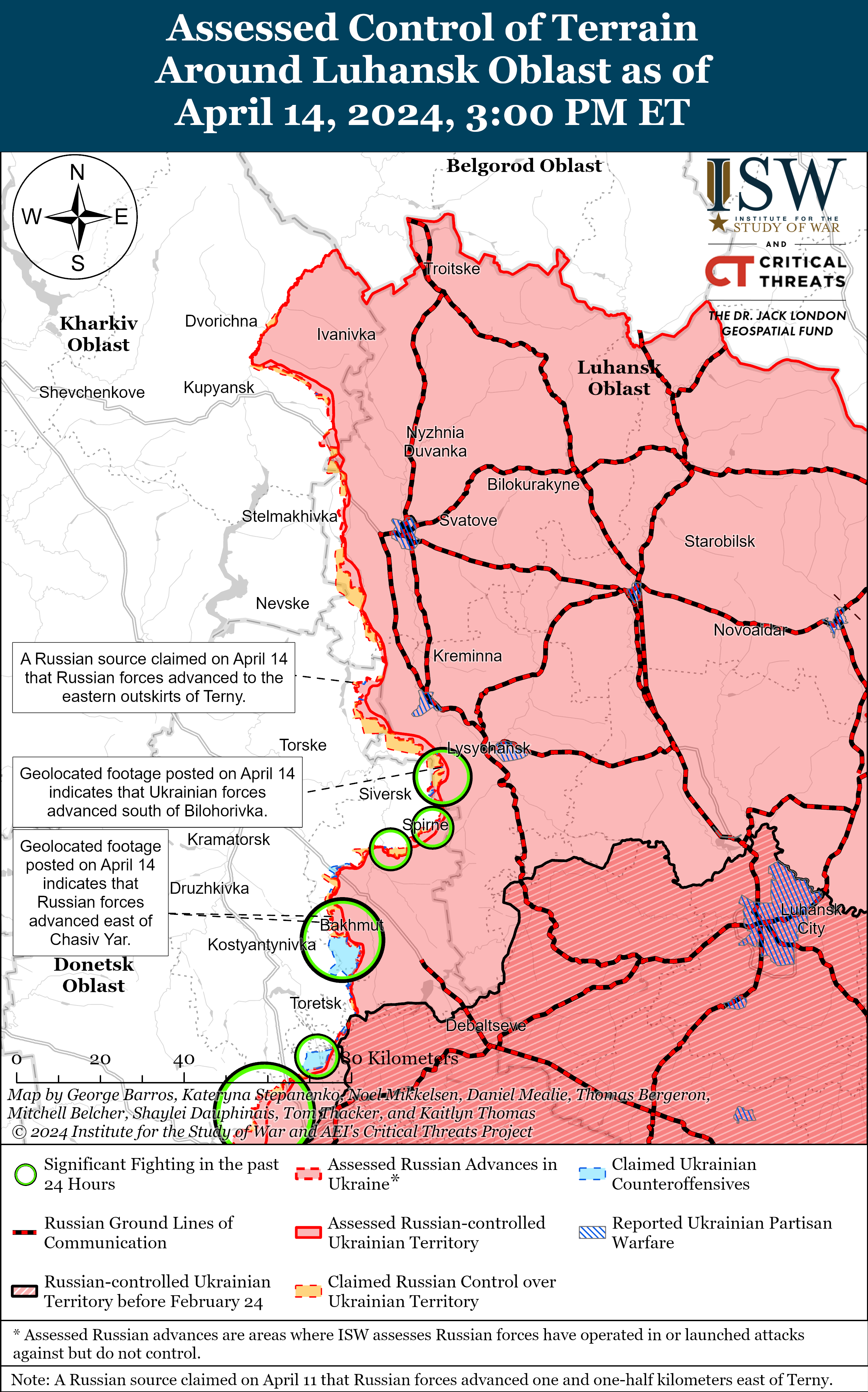 ЗСУ просунулися в районі Кремінної та Новомихайлівки: карти ISW