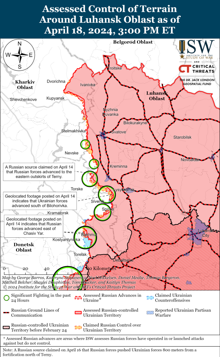 ЗСУ відбили позиції в районі Бердичів, окупанти просунулися під Авдіївкою: карти ISW