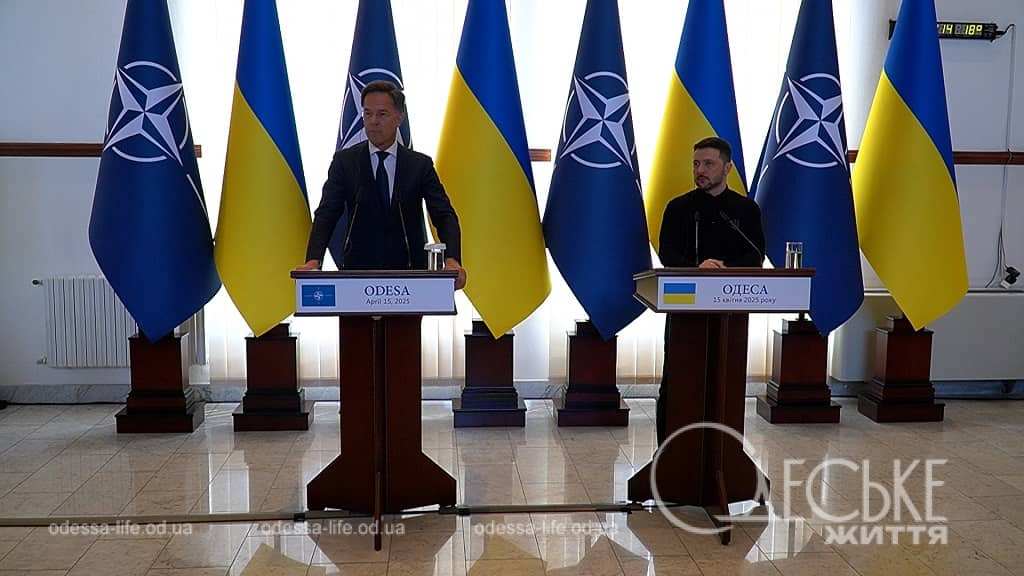 НАТО та червоні лінії України: про що говорили сьогодні в Одесі Зеленський та Марк Рютте