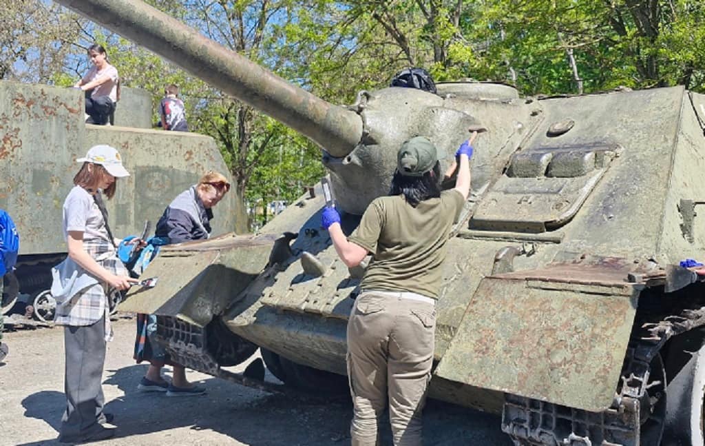 Одесити оновили військову техніку на Меморіалі 411-ї батареї