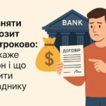 Як зняти депозит достроково: що каже закон та що робити вкладнику