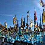 Алея Героїв у Києві – поліція затримала жінку, яка пошкодила фото загиблих захисників