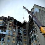 В Одесі почалися протиаварійні роботи в висотці, що постраждала від дрону