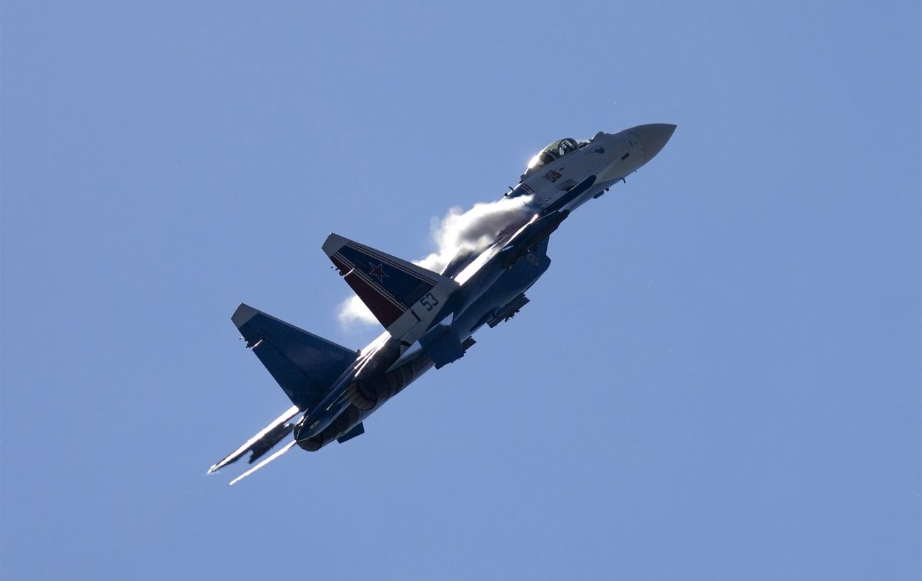 Су-35 збили у Курській області 7 червня – відео з палаючим винищувачем
