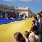 День незалежності 2025: прапор України на Потьомкінських сходах Одеси