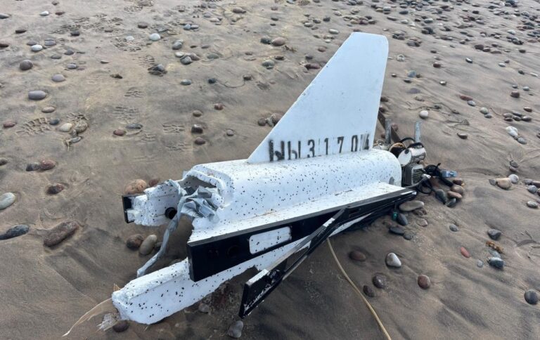 Фрагмент російського дрона «Герань» викинуло на латвійський пляж 18 вересня