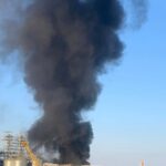 У порту Чорноморська – масштабна пожежа