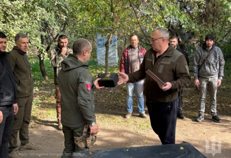 Військові 122 окремої бригади ТРО Одещини були нагороджені за проявлену мужність та відданість справі.