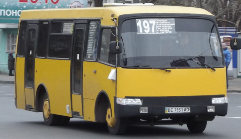 197 маршрутка Одесса: расписание, схема, стоимость