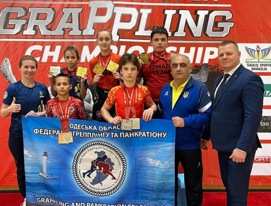 Ізмаїльські атлети здобули шість медалей на чемпіонаті Європи з грепплінгу