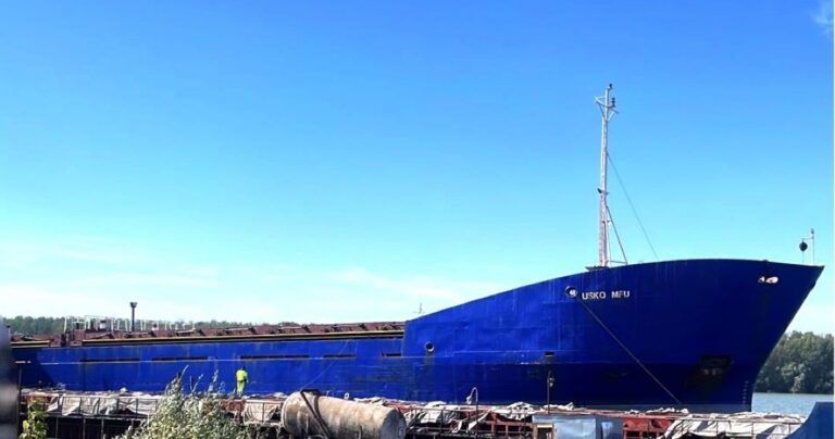 У порту Рені арештоване судно рф з тіньового флоту не знайшло покупців на аукціоні