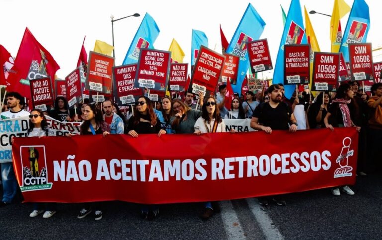 Величезний протест у серці Лісабона: працівники висловлюють невдоволення реформами Монтенегро