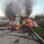 В Ізмаїлі сталася пожежа: легковик знищено дотла