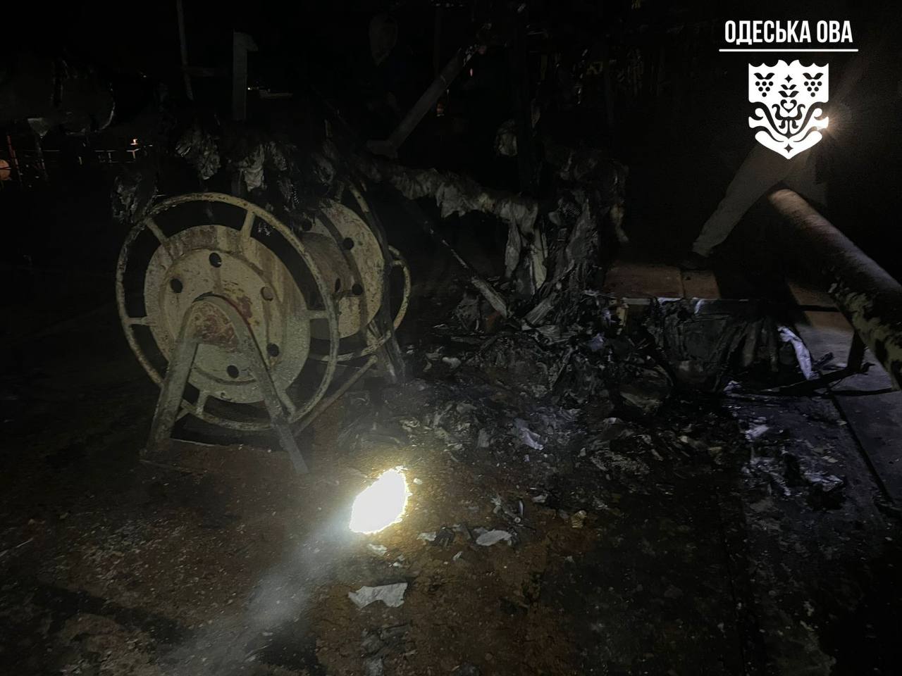 Вночі 24 листопада ворог знову вдарив по південній частині Одещини, завдавши шкоди портовій інфраструктурі