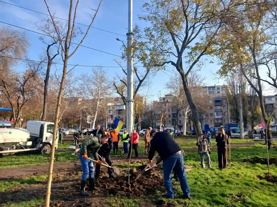 У наймолодшому парку Одеси з’явилося сотні нових дерев