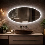 Овальні дзеркала з підсвіткою: стильне рішення для ресторанів і кафе