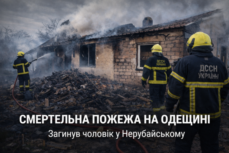 Пожежа в приватному будинку на Одещині забрала життя людини