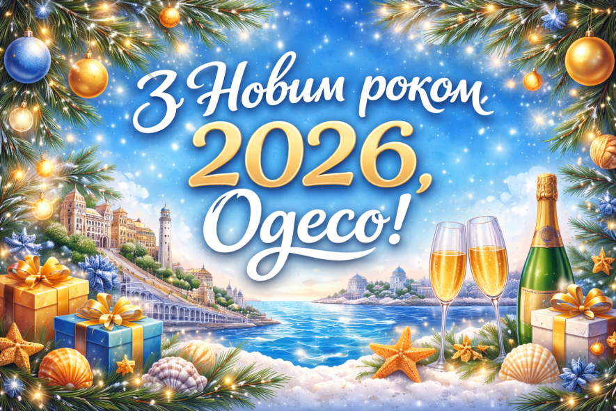 Одесо, щасливого Нового 2026 року!