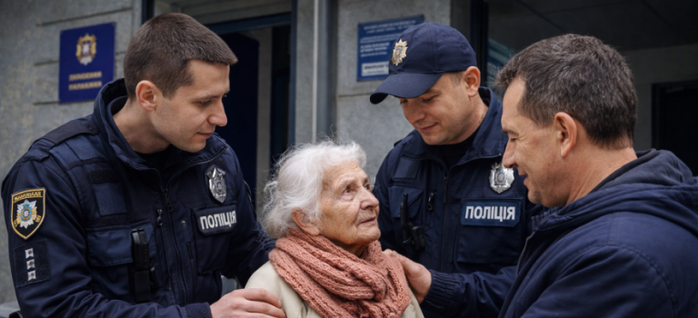 Патрульні в Одесі відшукали 84-річну жінку і повернули її додому — ВІДЕО