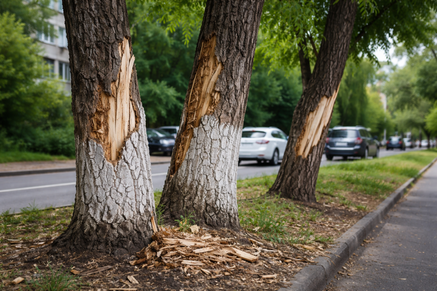 В Одесі притягнули до відповідальності за пошкодження дерев