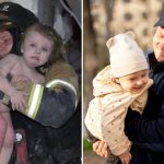 Одеські рятувальники навідали дворічну Кароліну та її вагітну матір, яких днями витягли з-під завалів