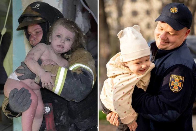Одеські рятувальники навідали дворічну Кароліну та її вагітну матір, яких днями витягли з-під завалів