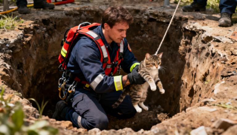 У Одеському районі рятувальники провели спецоперацію з порятунку кота — ВІДЕО