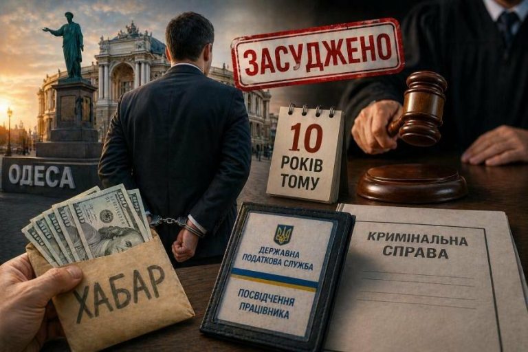 В Одесі засудили колишнього працівника податкової за хабар, отриманий 10 років тому