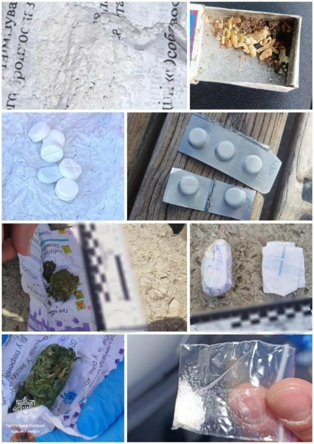 На Одещині патрульні виявили у семи осіб синтетичні та рослинні наркотики