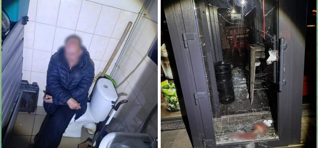 В Одесі чоловік виламав двері кафе, щоб поїсти всередині