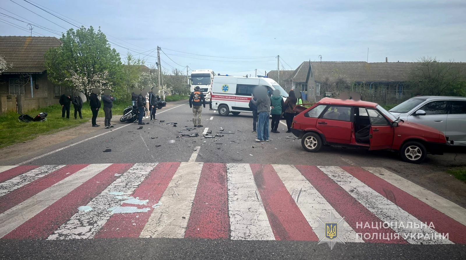 На трасі Одеса–Рені у Білгород‑Дністровському районі ускладнено рух через зіткнення трьох автомобілів