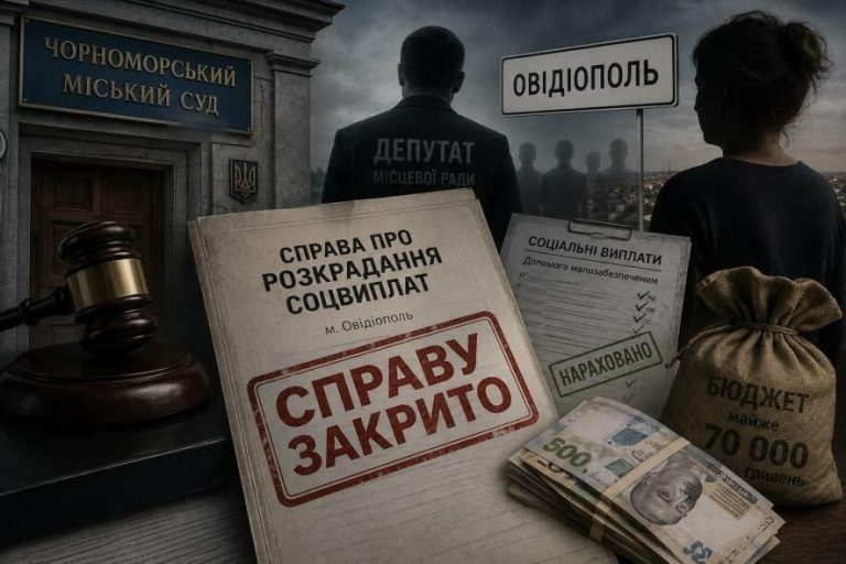 Чорноморський суд припинив провадження щодо розкрадання соцвиплат в Овідіополі