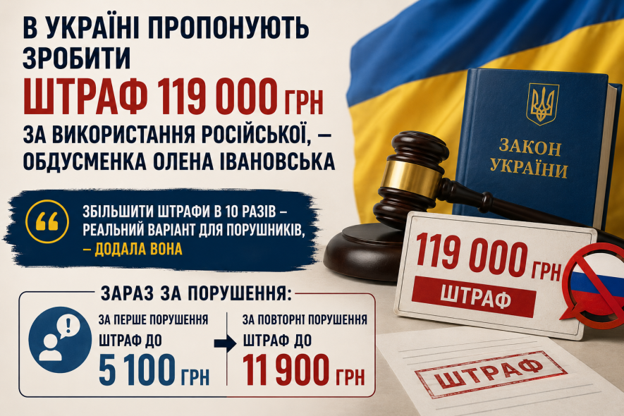 В Одесі мешканцям загрожує штраф 119 000 грн за вживання російської мови