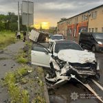 В Одесі після ДТП перекинувся автомобіль — троє постраждалих