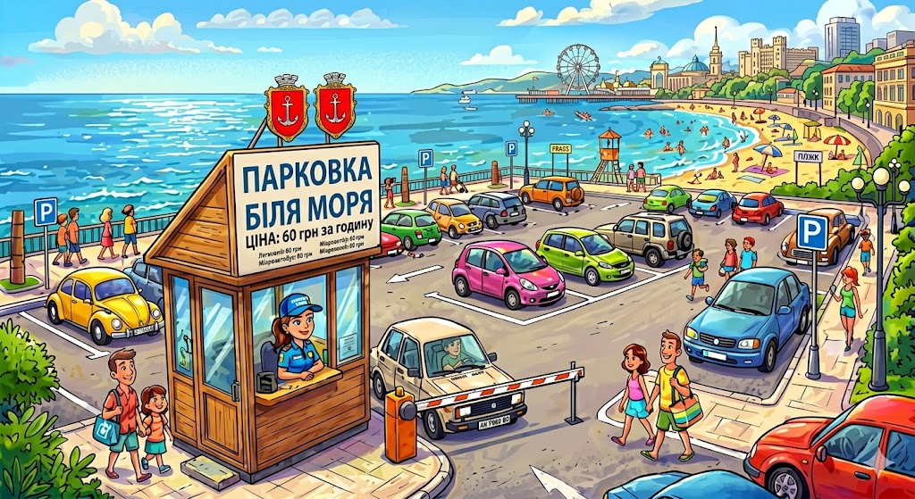Одеські водії протестують через різке підвищення тарифів на парковку біля моря