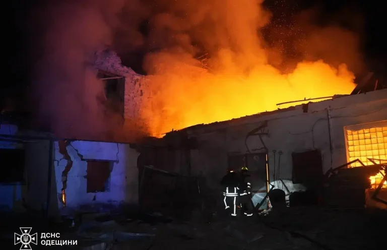 ДСНС показала фото й відео наслідків удару по підприємству в Одесі
