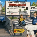 В Одесі пропонують підняти пішоходів із підземних переходів — скільки це обійдеться