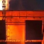 Російський напад на Одещину спричинив пожежу на промисловому об’єкті