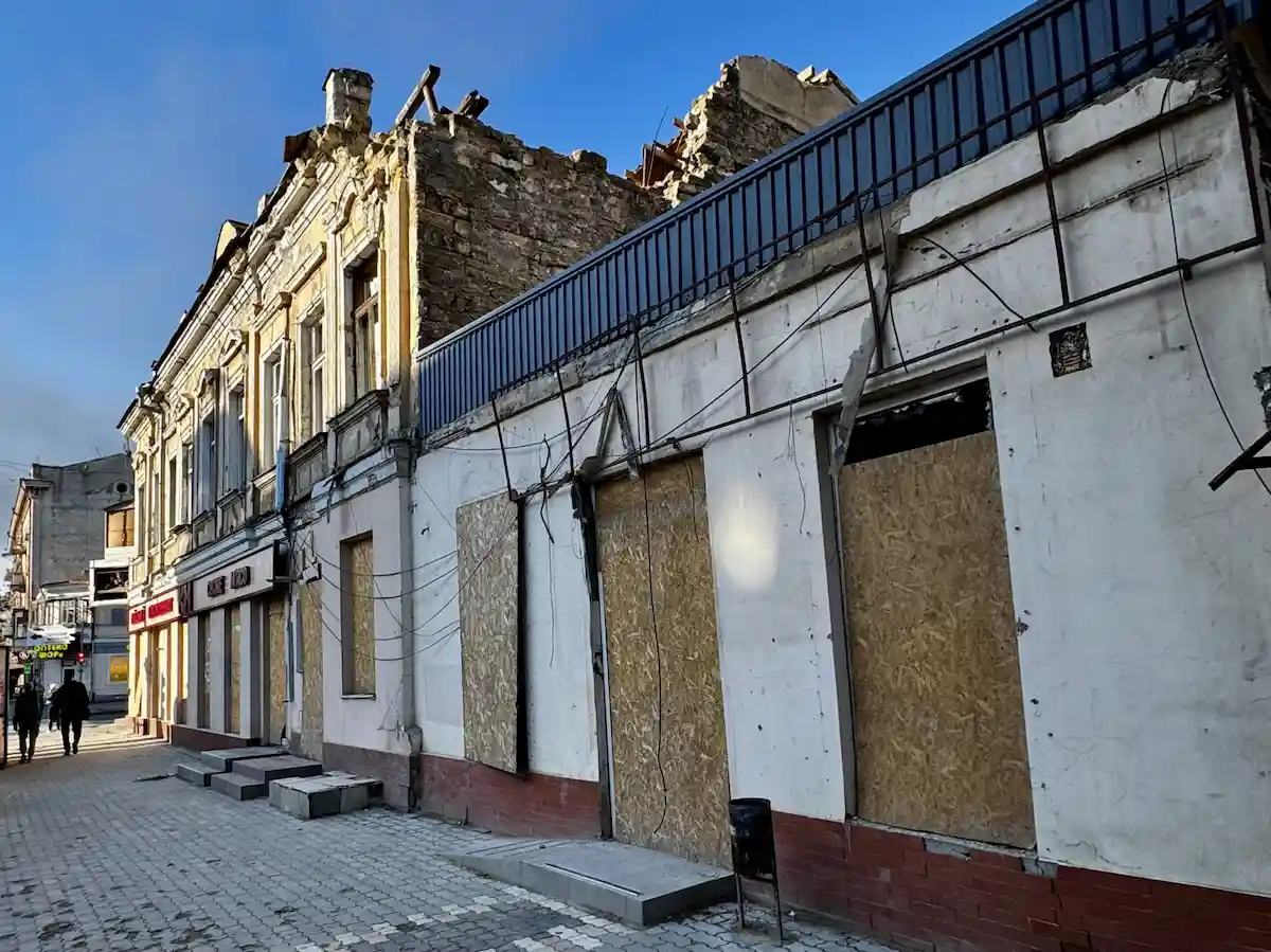 В Одесі показали порятунок історичного центру, пошкодженого війною ()