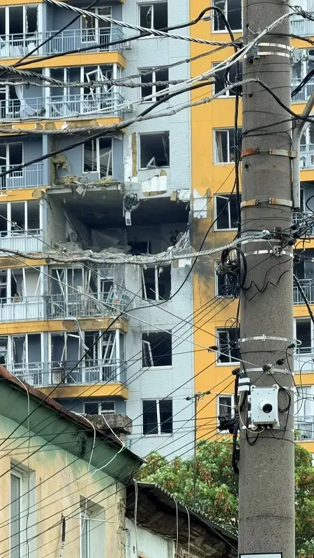 Последствия прилета в Одессе