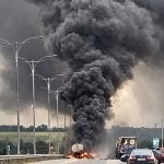 На трасі Київ — Одеса спалахнула цистерна: потужна пожежа паралізувала рух