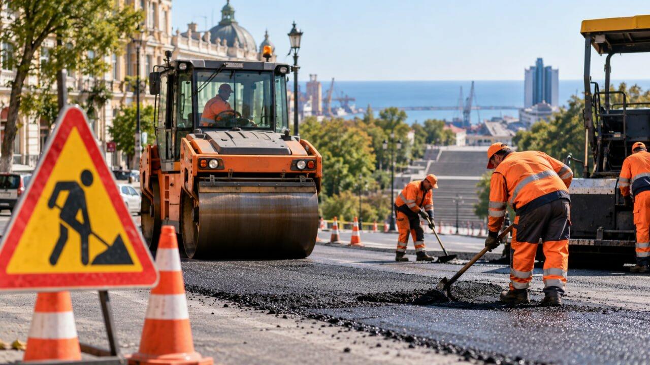 Дорожні ремонти в Одесі 4 вересня — ділянки, де водіям слід підвищити пильність