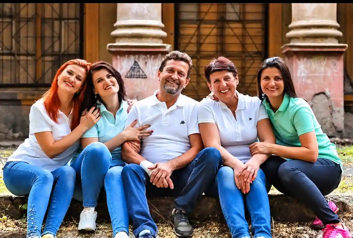 Дружній портрет родини Журко